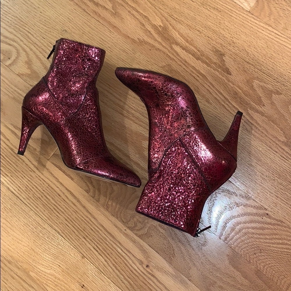 FREE PEOPLE Willa red boots